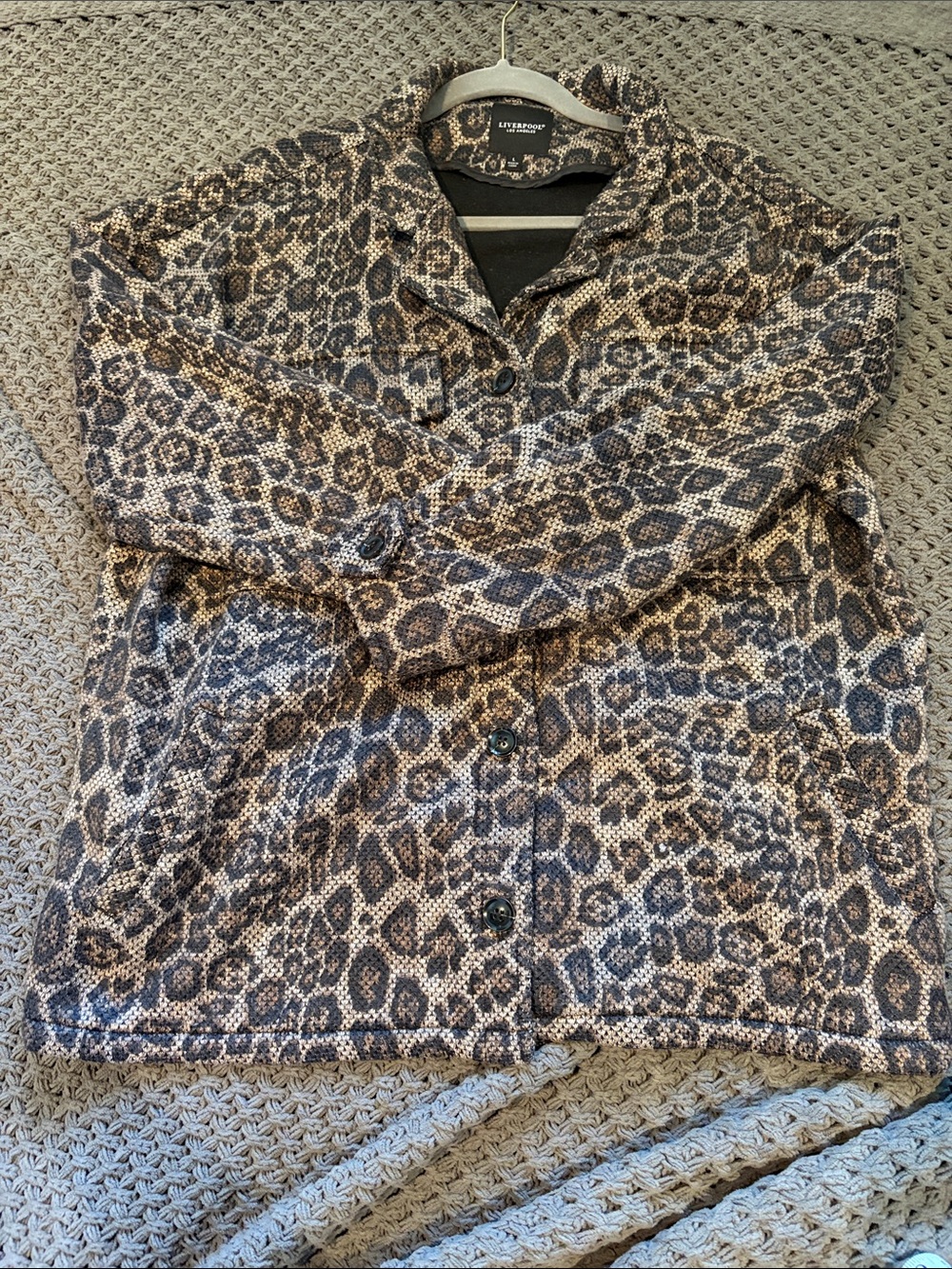 Liverpool Leopard Print Blazer in Brown and Black… four pockets!